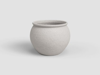 Květináč ARTEMIS, 29 cm, keramika, bílá