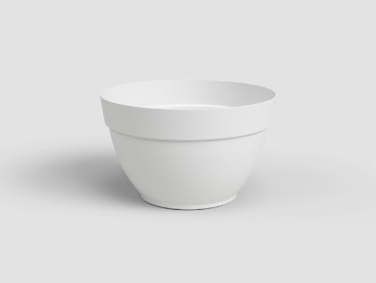 Květináč CAPRI, 20 cm, plast, bílá