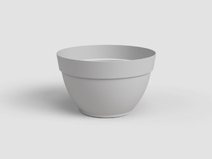Květináč CAPRI, 20 cm, plast, světle šedá