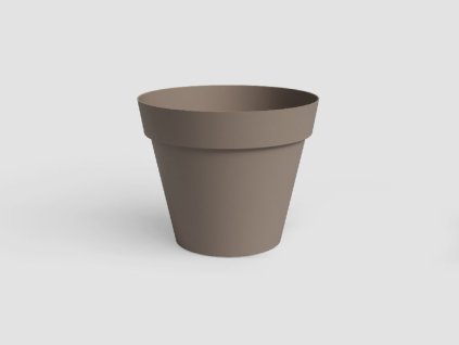 Květináč CAPRI, 56 cm, plast, šedá