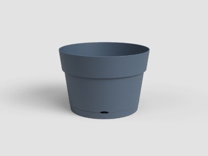 Květináč CAPRI, se zásob. na vodu, 20 cm, plast, modrá
