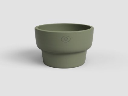 Květináč ECHO, 20 cm, keramika, zelená