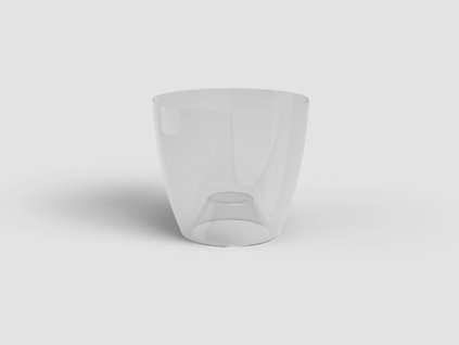 Květináč FIJI, na orchidej, 12,5 cm, plast, čirá