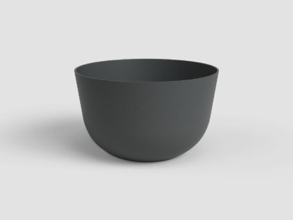 Květináč HAVANA, 20 cm, plast, tmavě šedá