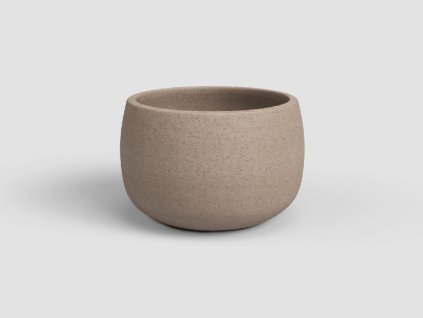 Květináč HEMERA, 25 cm, keramika, šedá