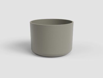 Květináč JUNO, 21 cm, keramika, šedá