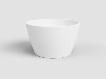 Květináč NÚBIA, 12 cm, keramika, bílá