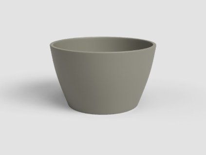 Květináč NÚBIA, 28 cm, keramika, šedá