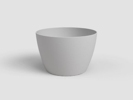 Květináč SAN REMO, 12 cm, plast, světle šedá