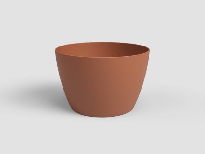 Květináč SAN REMO, 20 cm, plast, hnědá/terakota