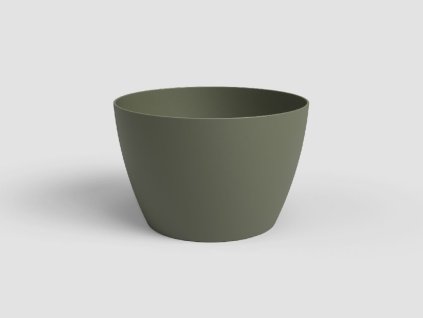 Květináč SAN REMO, 9 cm, plast, zelená