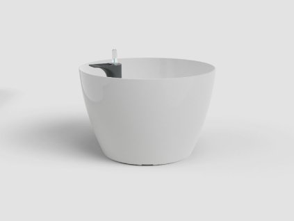 Květináč SAN REMO, samozavlažovací, 30 cm, plast, bílá
