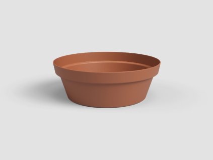 Mísa/květináč CAPRI, 30 cm, plast, hnědá/terakota