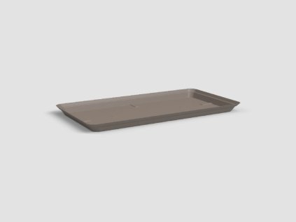 Tácek pod květináč/truhlík CAPRI, 80 cm, plast, šedá