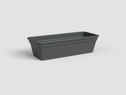 Truhlík MADAGASCAR, 60 cm, plast, tmavě šedá