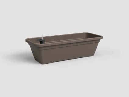 Truhlík VENEZIA, samozavlažovací, 60 cm, plast, bronzová