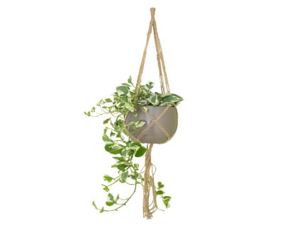 81303 zaves na kvetinac macrame 100 cm macrame prirodni