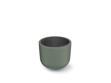 Květináč s vkladem MILLY tmavě zelená 23,9 cm