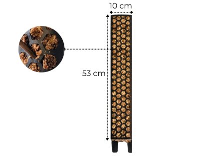 Rašeliníková tyč XL (1 díl, délka 53 cm), černá