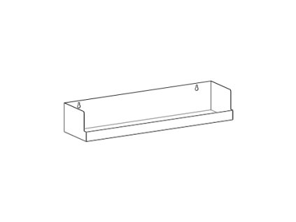 39849 zasobnik na prebytecnou vodu z obrazu hub 50 cm bila