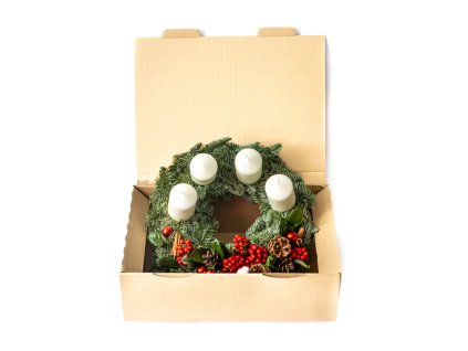 91652 adventni venec na stul vyrob si sam cerveny