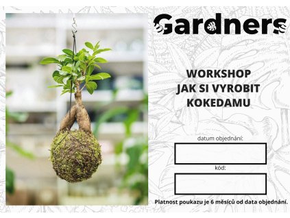 Gardners WORKSHOP JAK SI VYROBIT KOKEDAMU