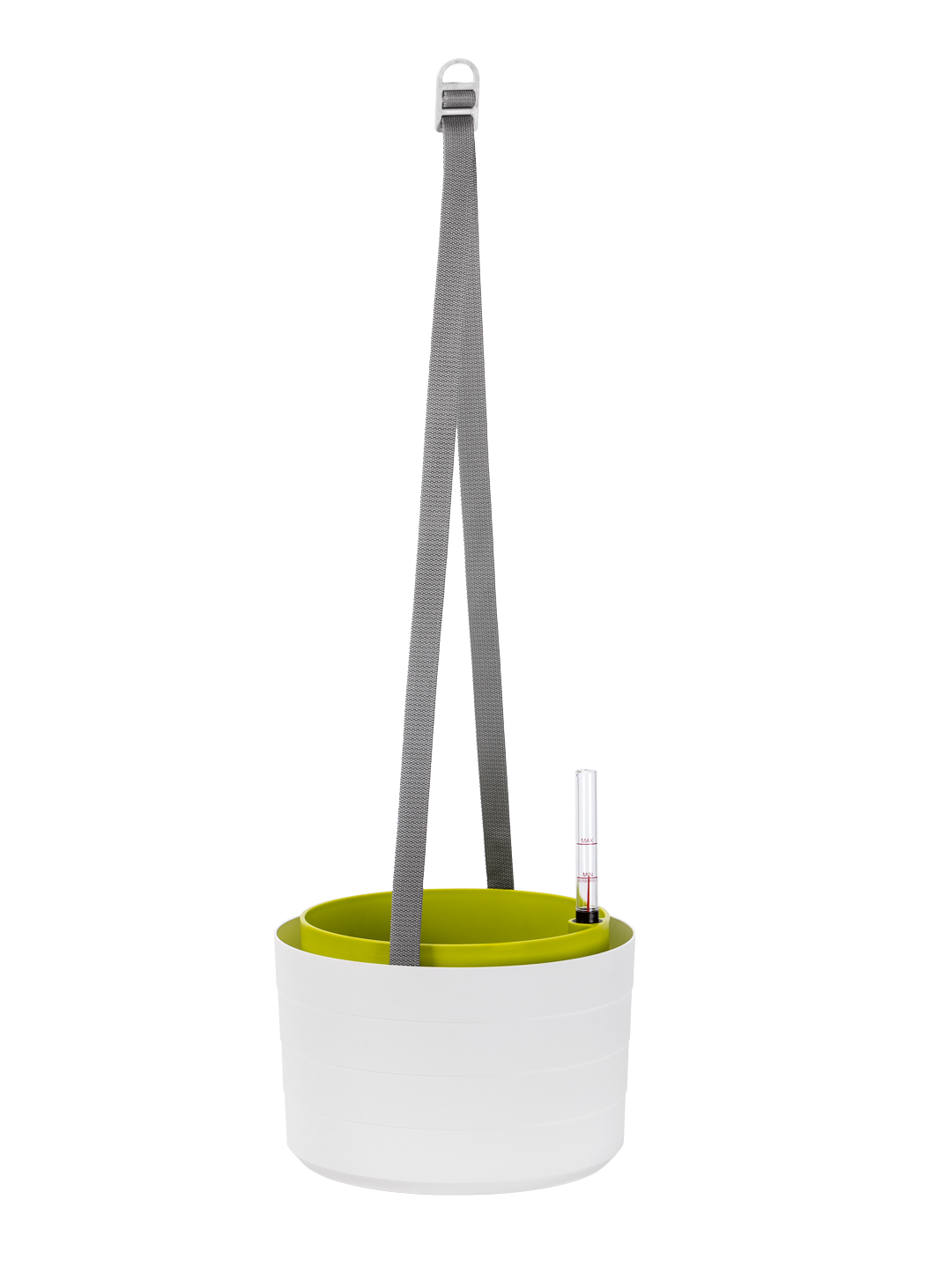 Samozavlažovací závěsný květináč (žardina) Berberis 30 cm, bílá