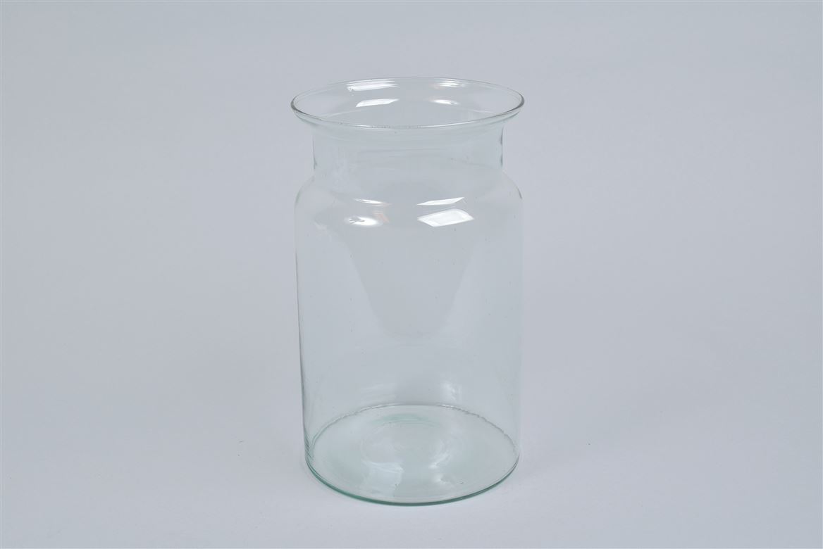 Skleněná váza DIGITALIS se zúženým otvorem - výška 30 cm, průměr 15 cm
