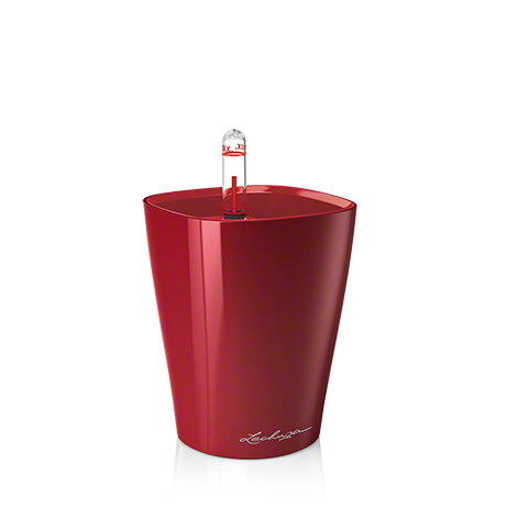 Samozavlažovací květináč Deltini Premium, průměr 14 cm, červená