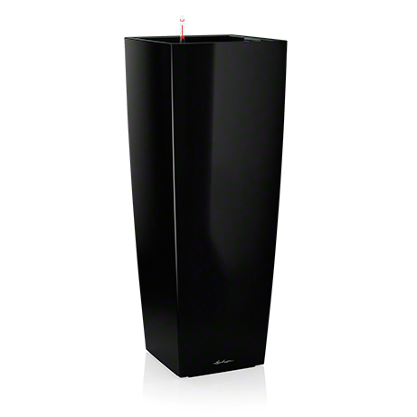 Samozavlažovací květináč Cubico Premium Alto průměr 40 cm, výška 105 cm, černá + doprava zdarma