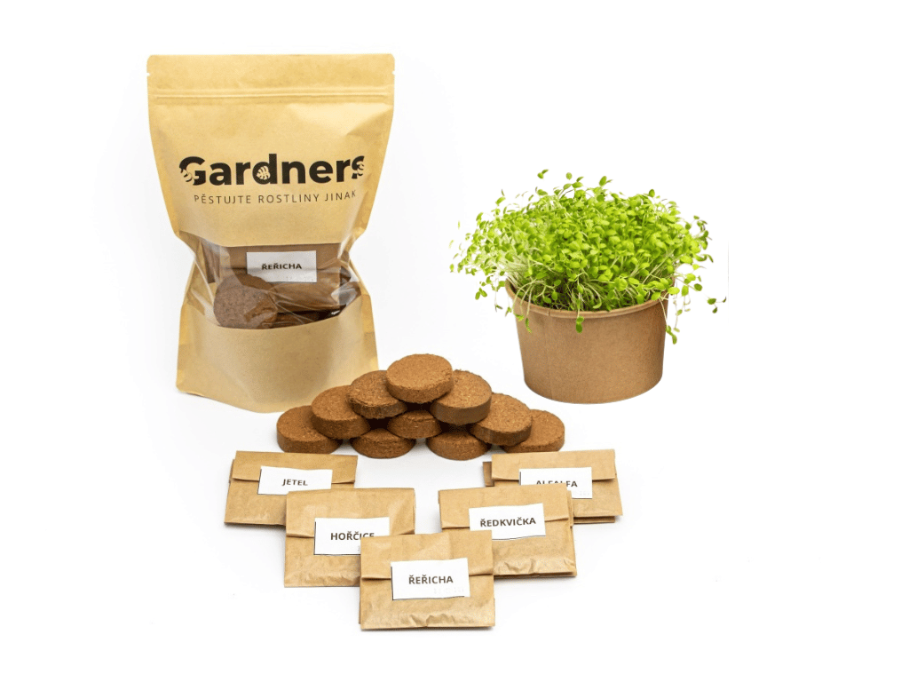 Microgreens Gardners "Vypěstuj si sám" doplňovací sada, L