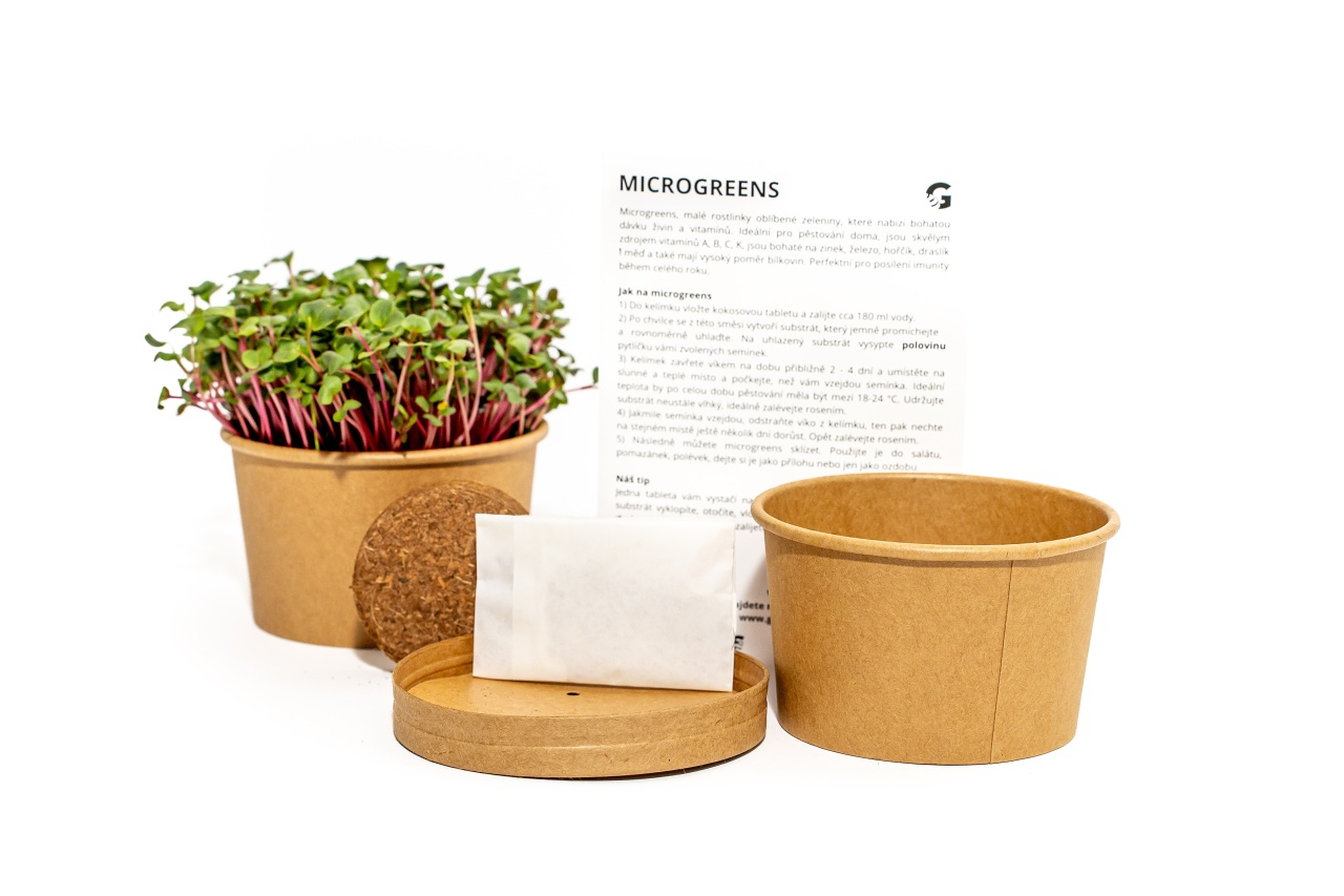 Microgreens Gardners "Vypěstuj si sám" pěstební kelímek - Ředkvička