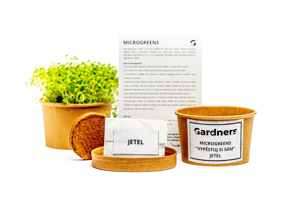 Microgreens Gardners "Vypěstuj si sám" pěstební kelímek - Jetel