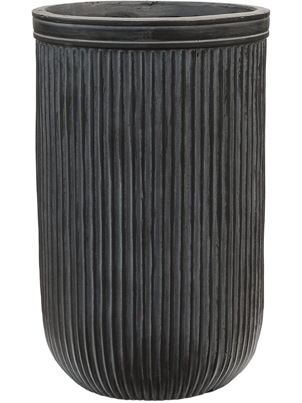 Obal Baq Vertical Rib - Cylinder antracitová, průměr 30 cm