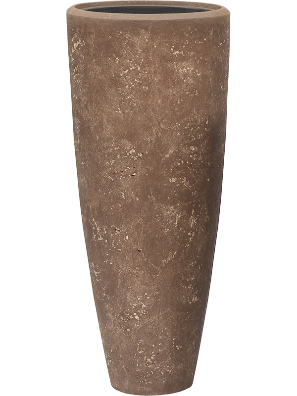 Obal Baq Polystone Plain - Partner hnědá s vnitřní vložkou, průměr 50 cm