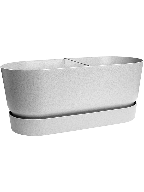 Truhlík Greenville Terrace Trough Wheels 58 cm, šedá