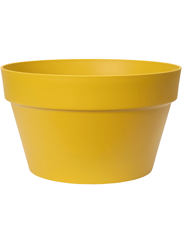 Květináč Loft Urban Bowl 35 cm, žlutá