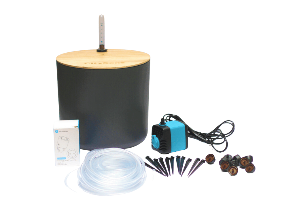 Automatický zavlažovací systém STANDARD SMART s nádobou na vodu, černá