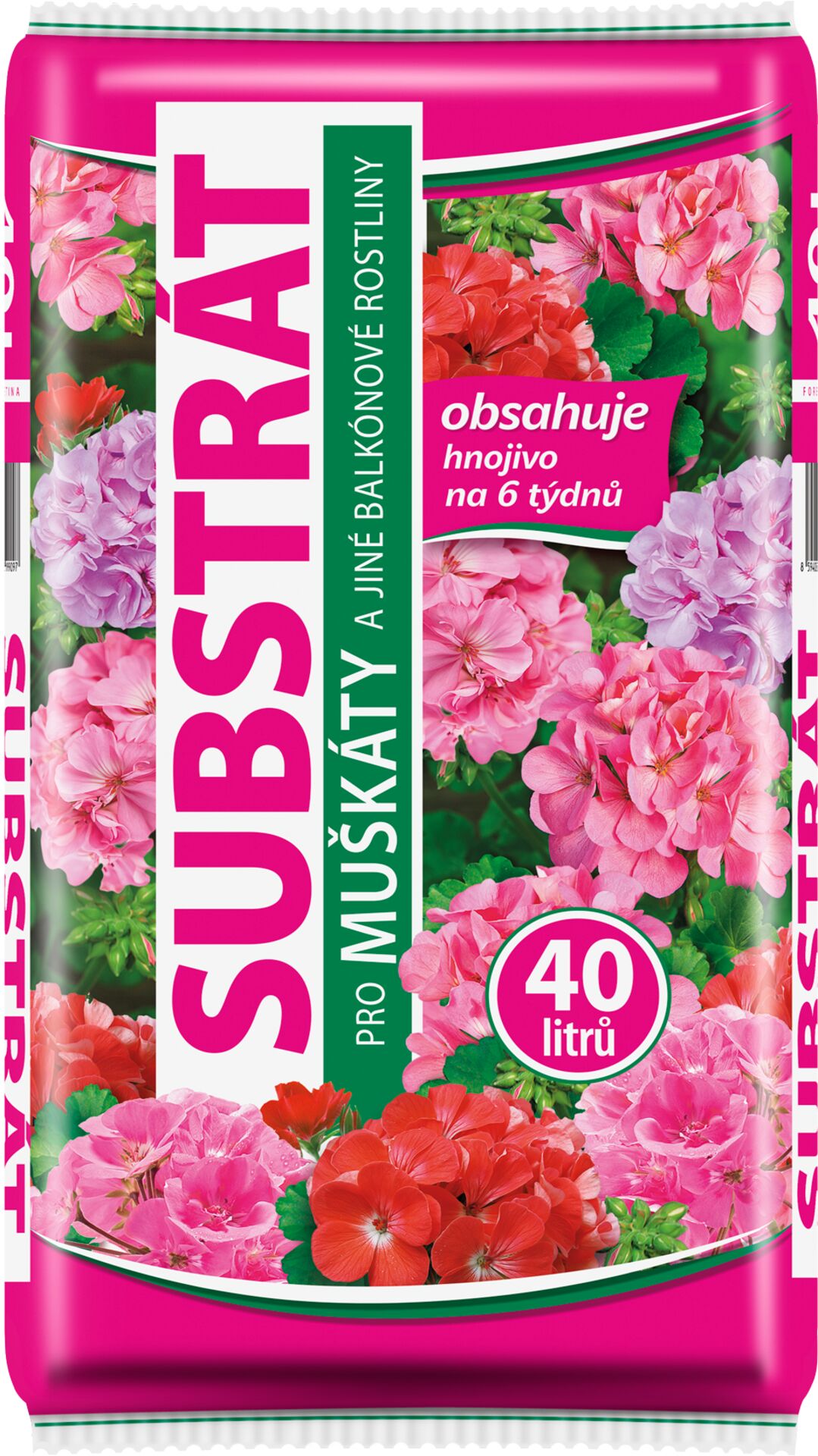 Substrát Forestina Standard - Muškáty a jiné balkónové rostliny, 40 l