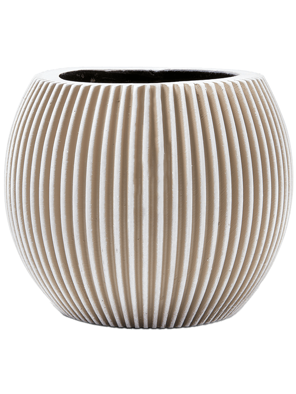Obal Capi Nature Obal Groove - Vase Ball Ivory, průměr 29 cm