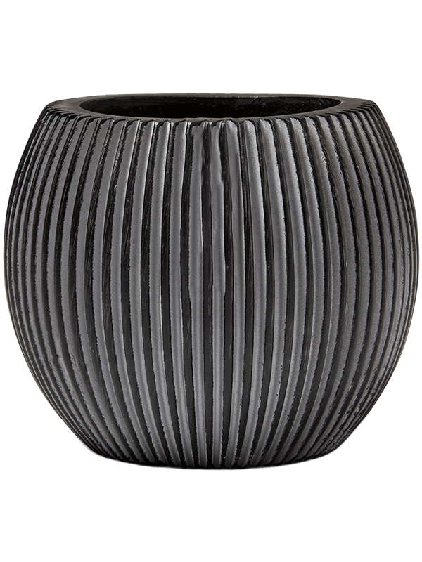 Obal Capi Nature Obal Groove - Vase Ball Black, průměr 29 cm