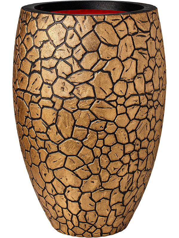 Obal Capi Nature Clay NL - Vase Elegant Deluxe Black Gold, průměr 50 cm