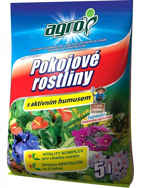 Substrát pro pokojové rostliny, 5 l