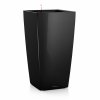 Samozavlažovací květináč Cubico Premium 40 cm, černá
