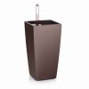 Samozavlažovací květináč Cubico Premium 30 cm, světle hnědá  + doprava zdarma