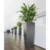 Samozavlažovací květináč Cubico Premium 22 cm, antracitová  + doprava zdarma