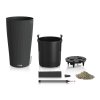 Samozavlažovací květináč Cilindro Cottage, průměr 32 cm, antracitová