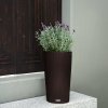 Samozavlažovací květináč Cilindro Cottage, průměr 32 cm, hnědá (mokka)