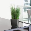 Samozavlažovací květináč Quadro LS Premium, průměr 35 cm, hnědá  + doprava zdarma