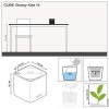 Samozavlažovací květináč Cube Glossy 14 cm